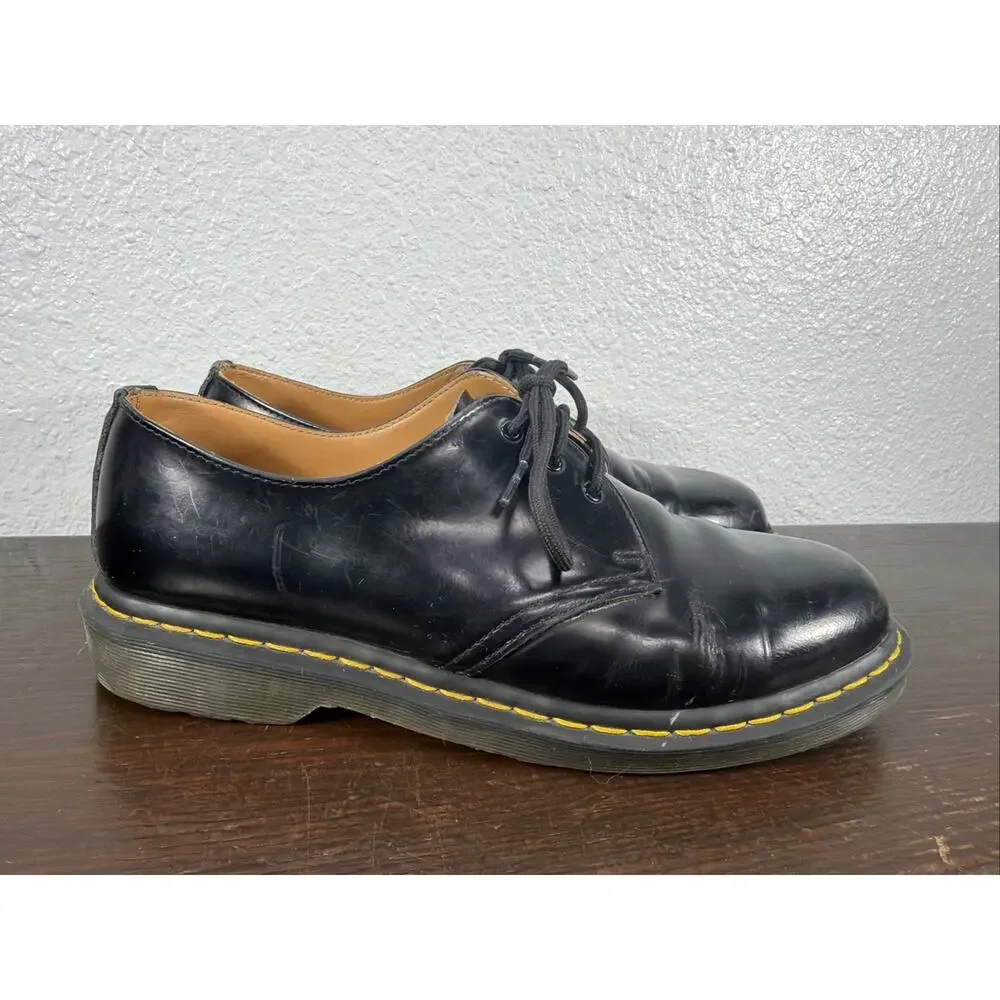 Doc Dr. Martens 11838 Black Leather Shoes Boots US Men's 10 UK 9 EU 43